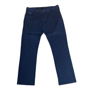 Armani Collezioni Mens Slim Fit Stretch Navy Pants Size 38